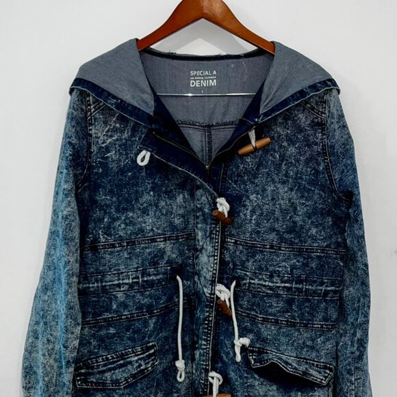 Special A Jeans Acid Wash Denim Jacket - Picture 1 of 2